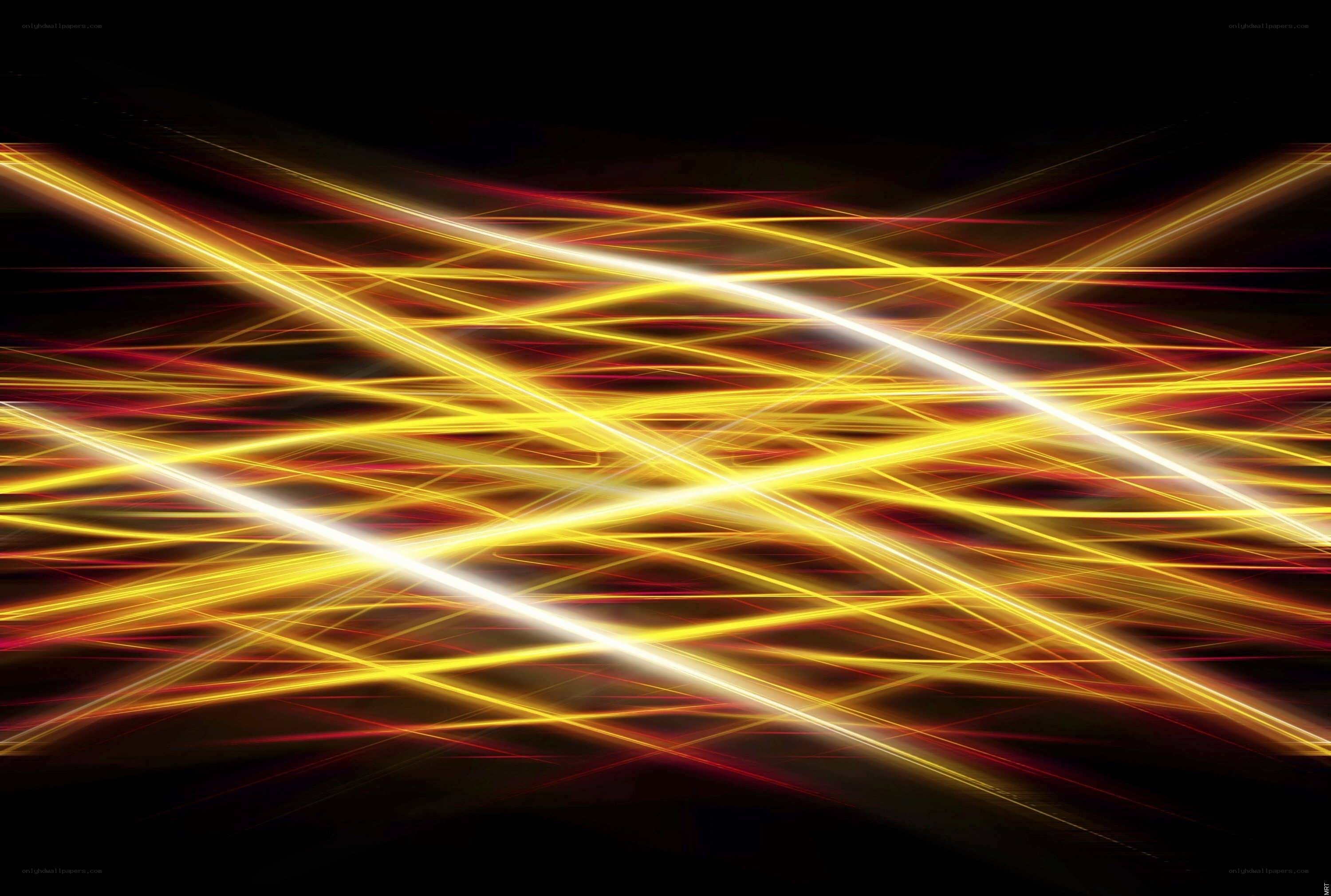 Abstract light streaks on black