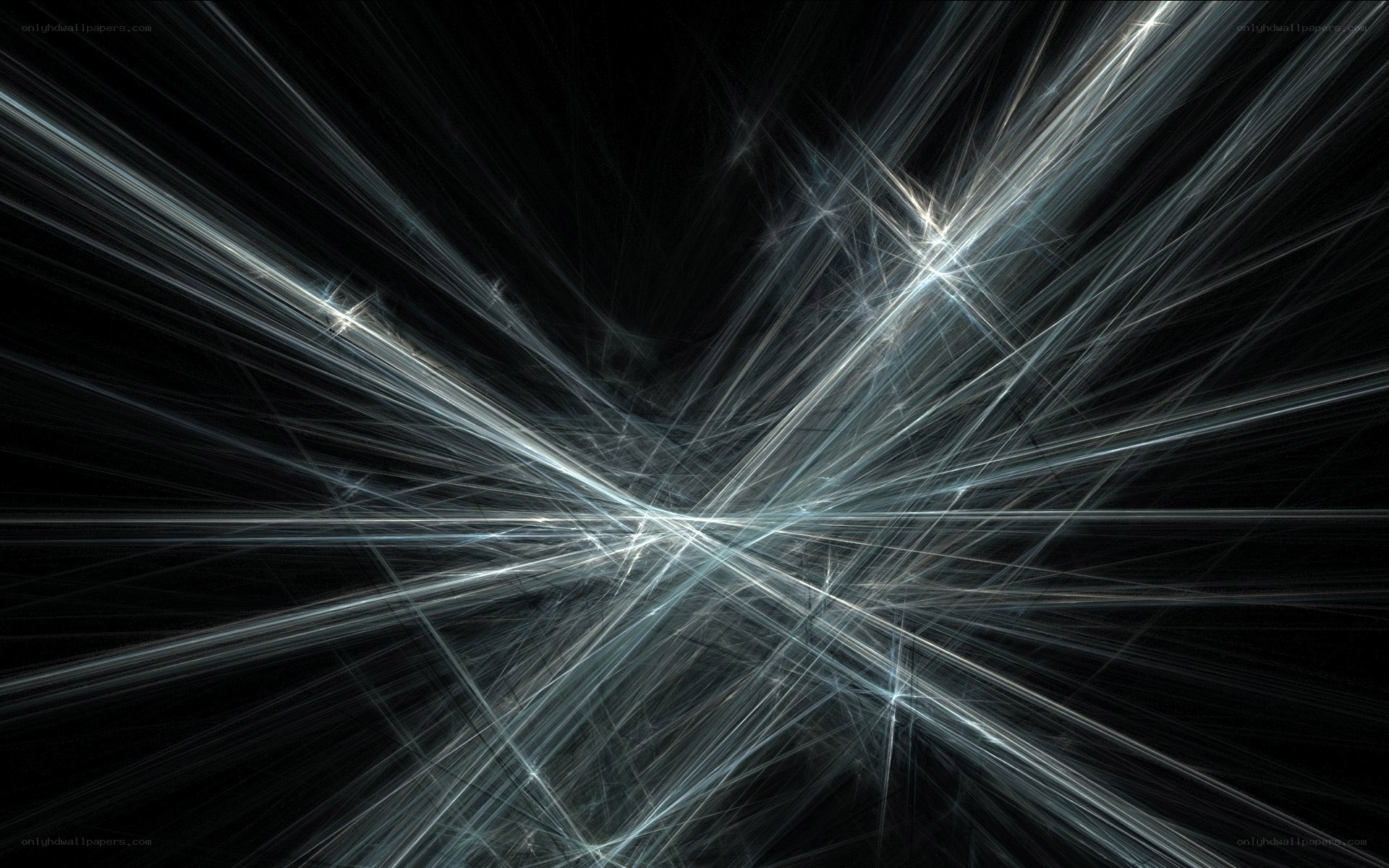 Abstract light streaks on black