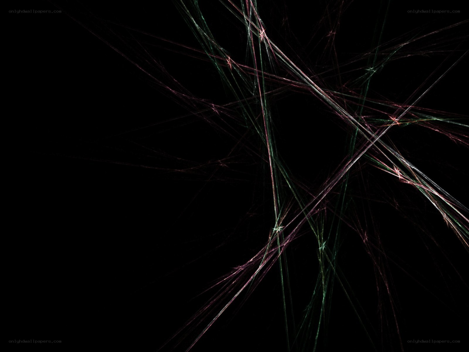 Abstract light streaks on black