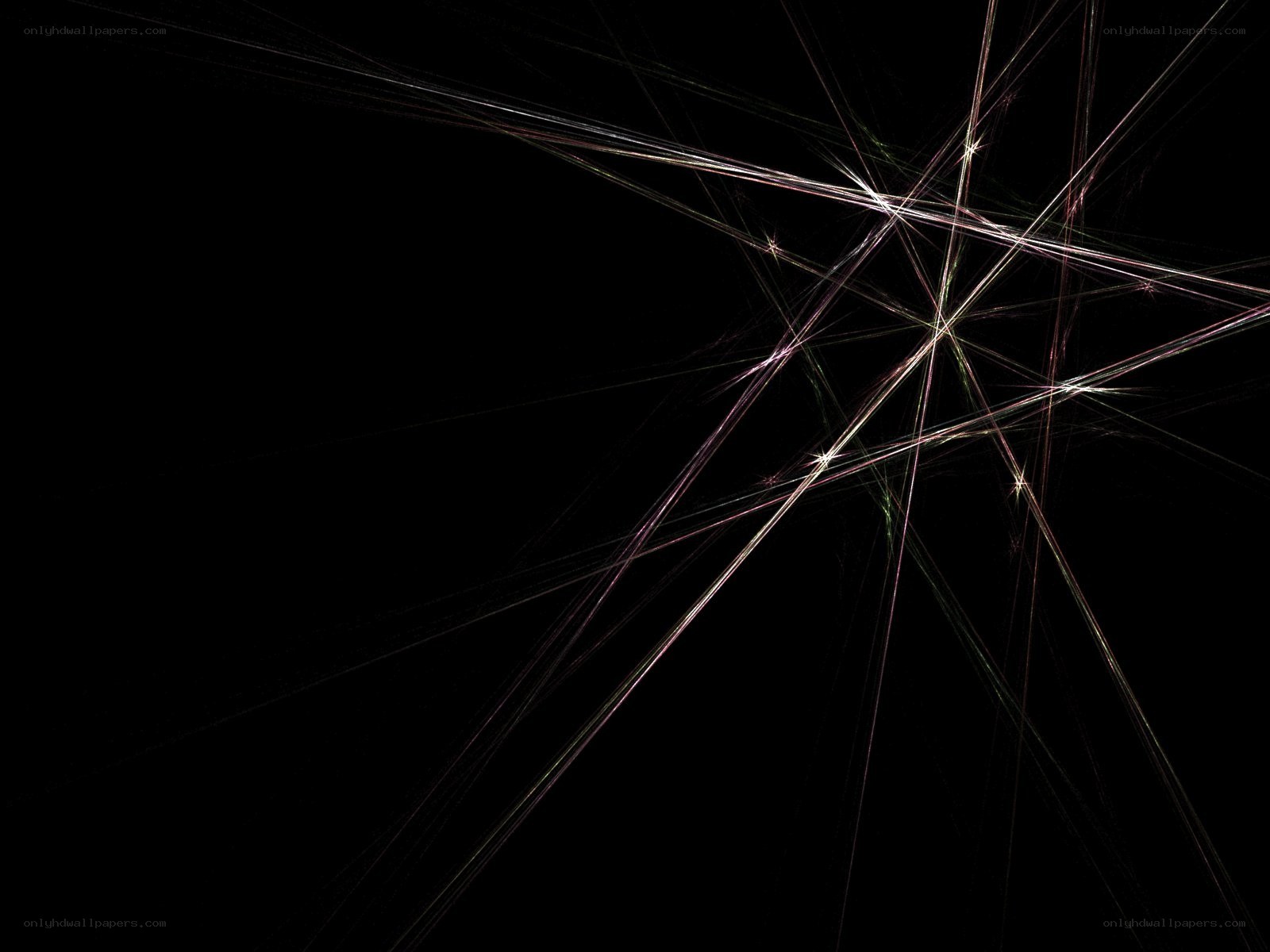 Abstract light streaks on black