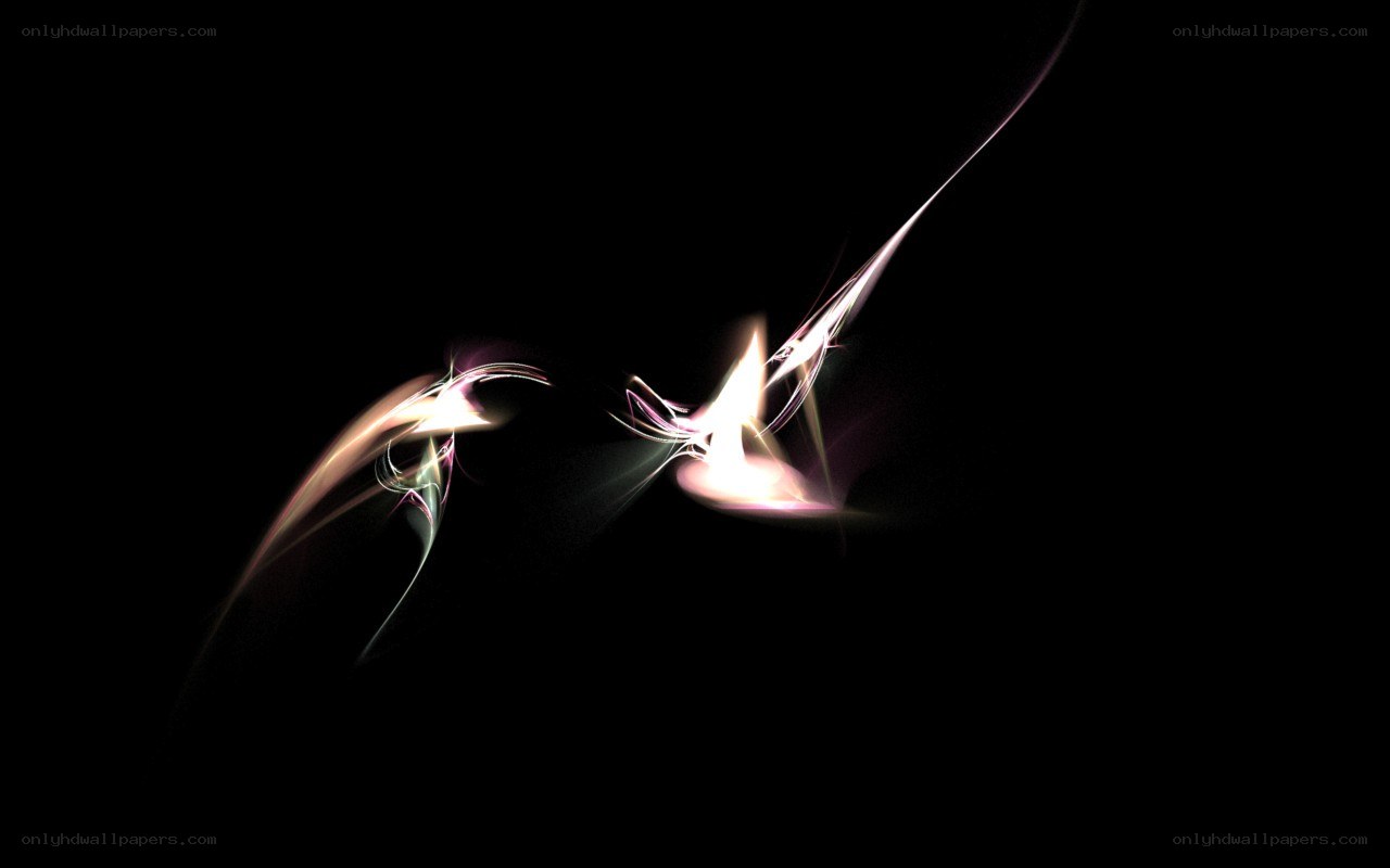 Abstract light streaks on black