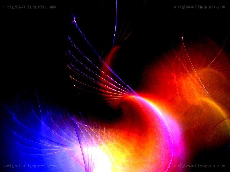 Abstract light streaks on black