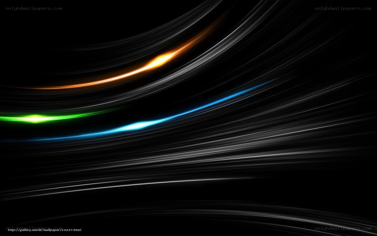 Abstract light streaks on black