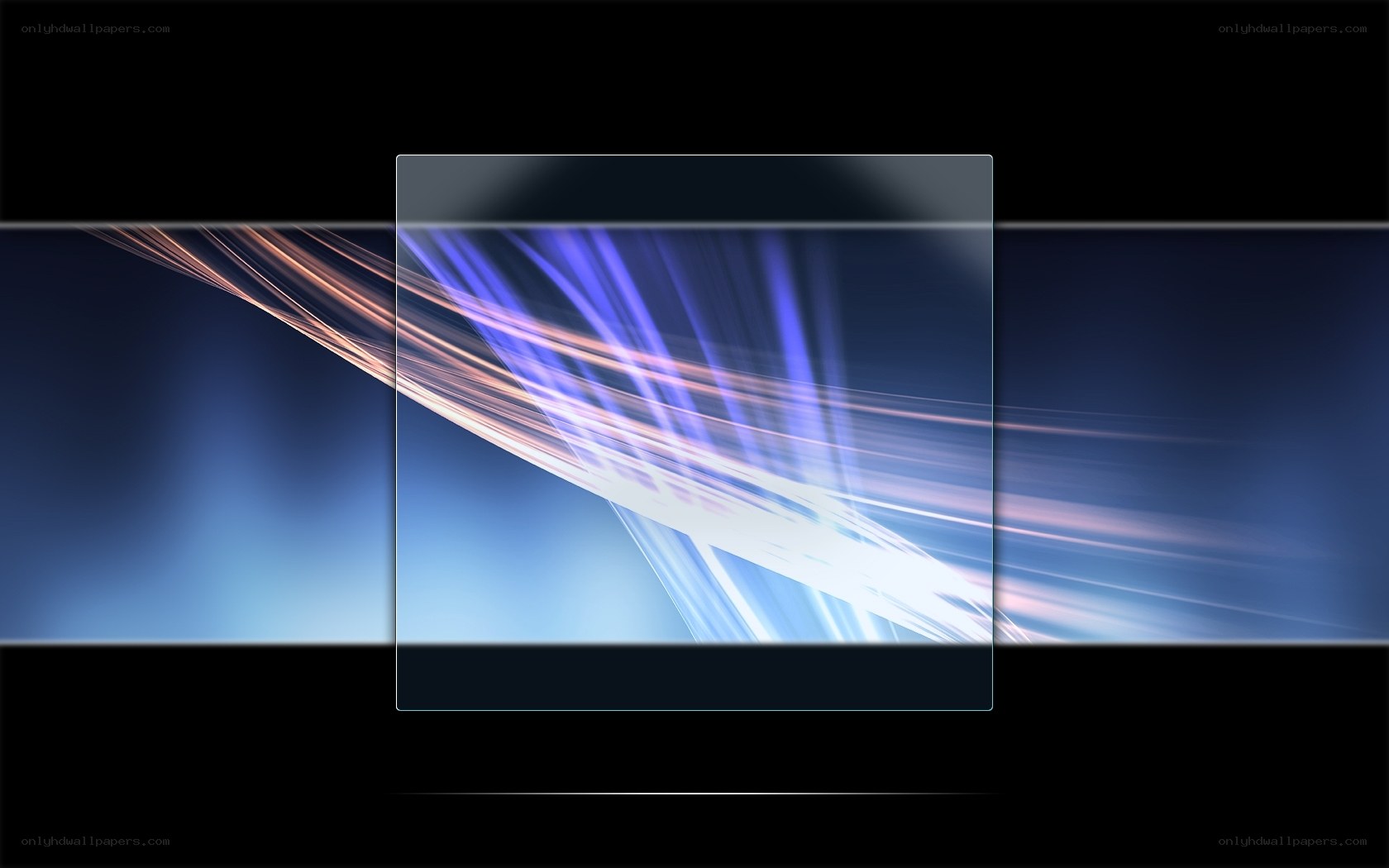 abstract light streaks on blue
