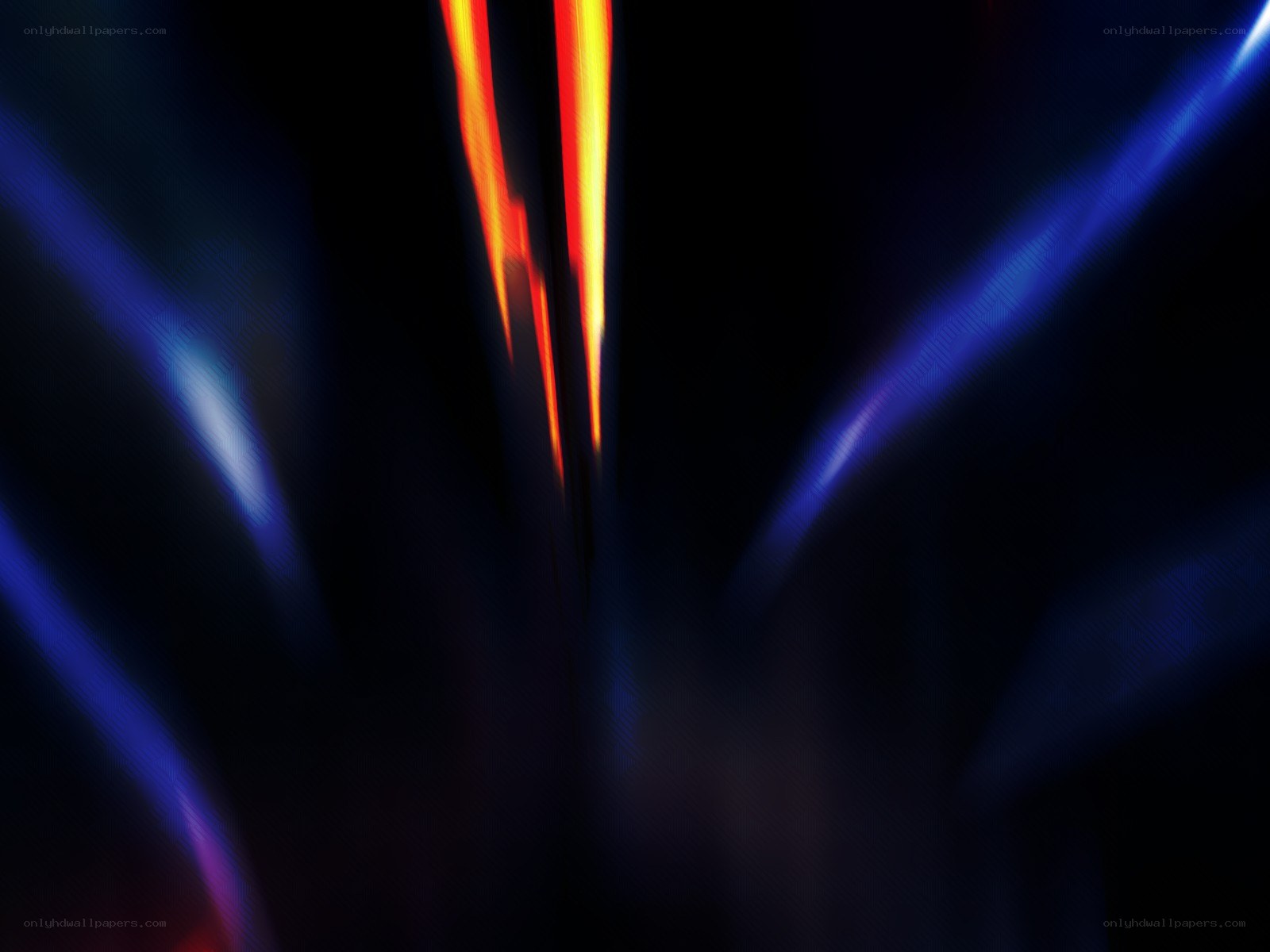 Abstract light streaks on dark background