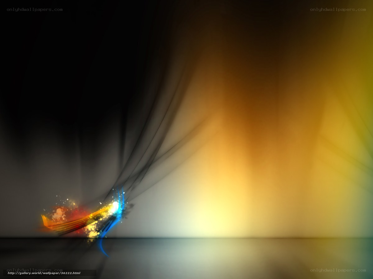 Abstract light streaks on dark background
