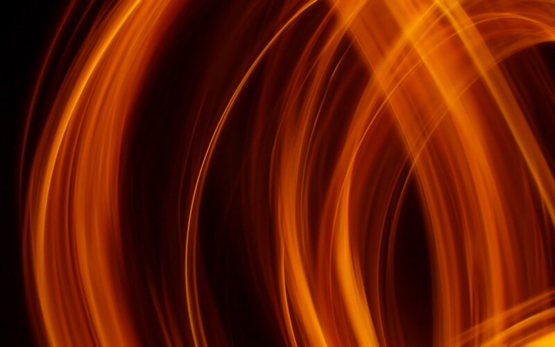 Abstract Light Streaks — Orange, Black