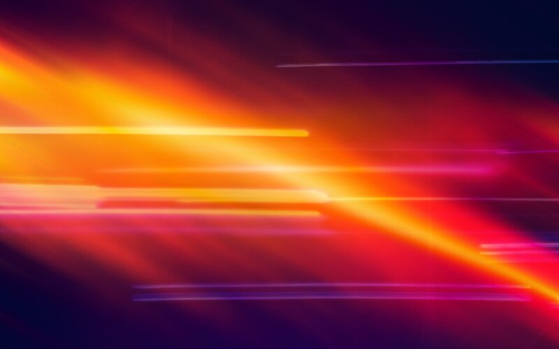 Abstract Light Streaks — Orange, Dynamic, Color