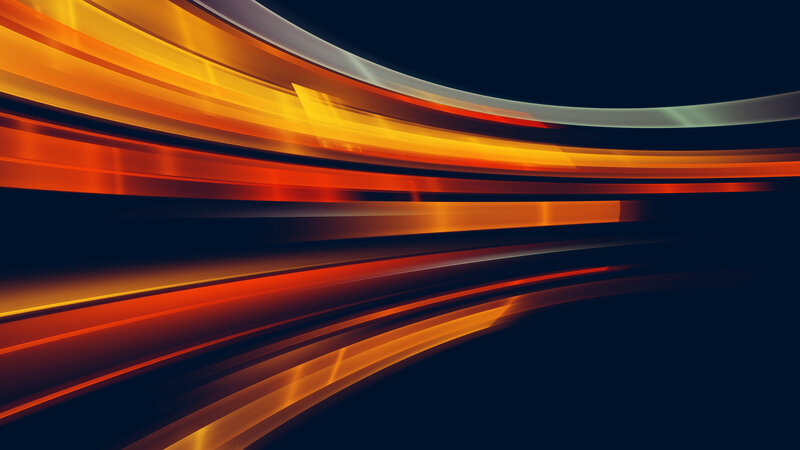 Abstract Light Streaks — Orange, Dynamic, Digital Art, Curved Lines