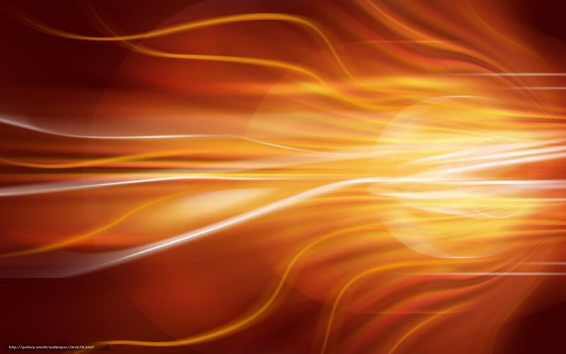 Abstract Light Streaks — Orange, Dynamic, Digital Art, Lines, Glow