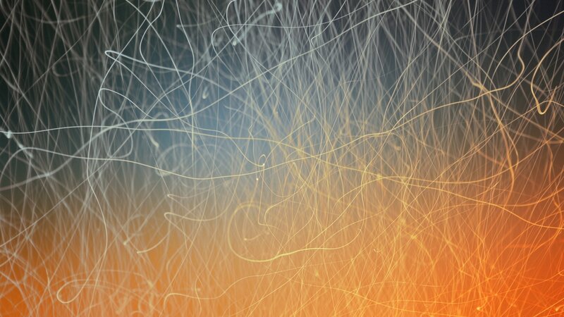 Abstract Light Streaks — Orange, Dynamic, Light Trails
