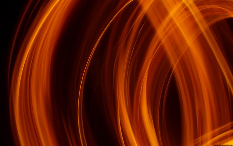 Abstract Light Streaks — Orange, Dynamic, Motion
