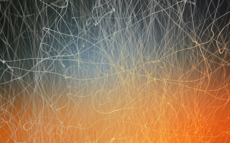Abstract Light Streaks — Orange, Dynamic
