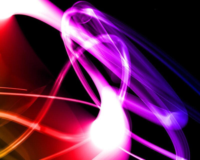 Abstract Light Streaks — Purple, Dynamic, Digital Art, Color, Motion, Red, Black