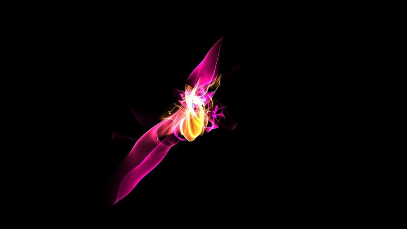 Abstract Light Streaks — Purple, Dynamic, Digital Art, Color, Motion