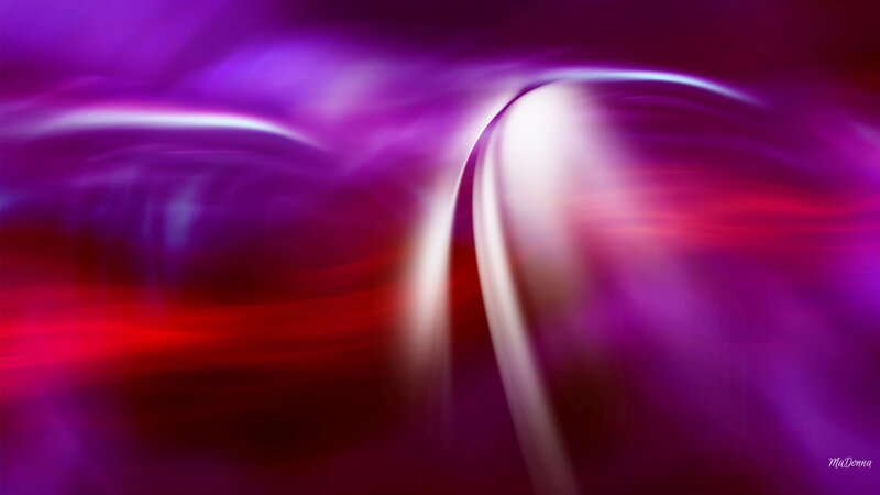 Abstract Light Streaks — Purple, Dynamic, Digital Art, Color
