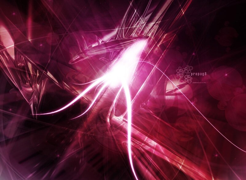 Abstract Light Streaks — Purple, Dynamic, Digital Art, Light Beams, Glow