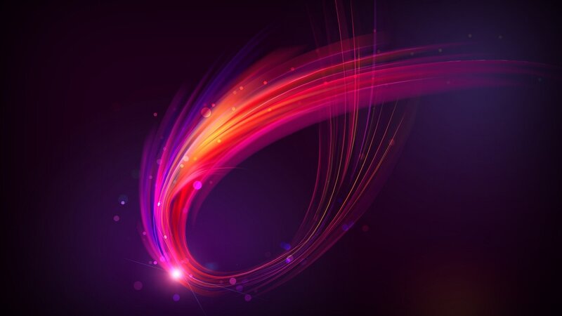 Abstract Light Streaks — Purple, Dynamic, Digital Art, Light Trails, Glow