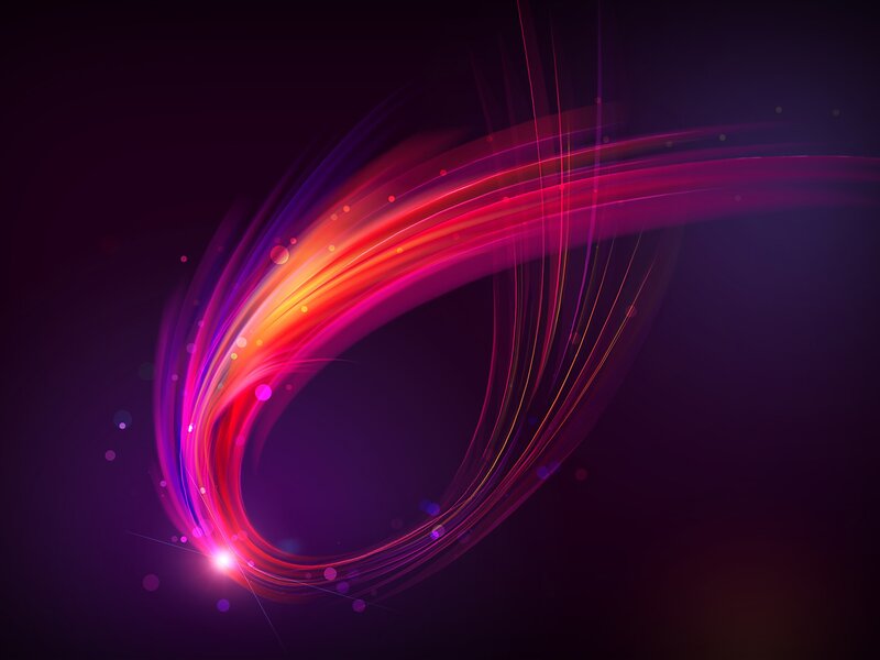 Abstract Light Streaks — Purple, Dynamic, Digital Art