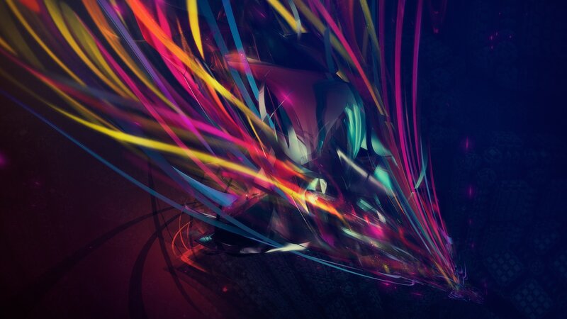 Abstract Light Streaks — Purple, Dynamic, Night
