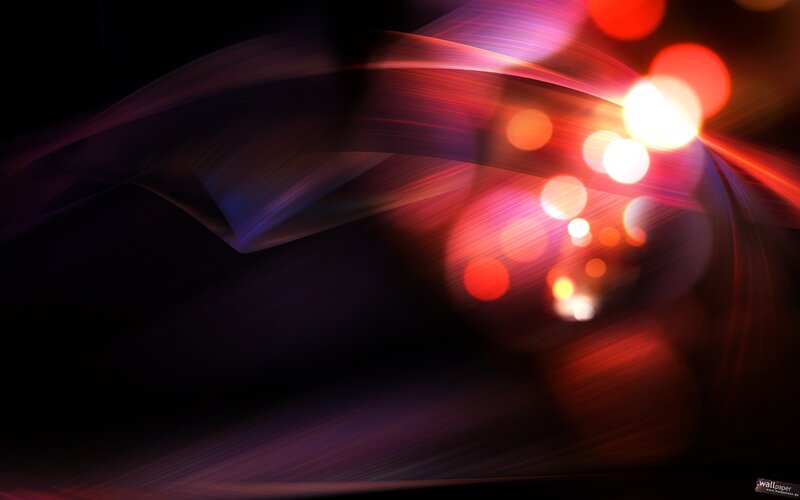 Abstract Light Streaks — Red, Dynamic, Digital Art, Bokeh Lights, Motion Blur