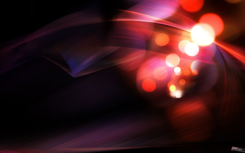 Abstract Light Streaks — Red, Dynamic, Digital Art, Bokeh Lights