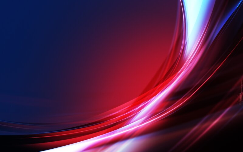 Abstract Light Streaks — Red, Dynamic, Digital Art, Curves, Glow