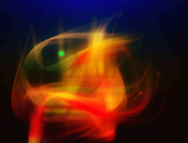 Abstract Light Streaks — Red, Dynamic