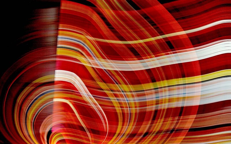 Abstract Light Streaks — Red, Dynamic, Yellow