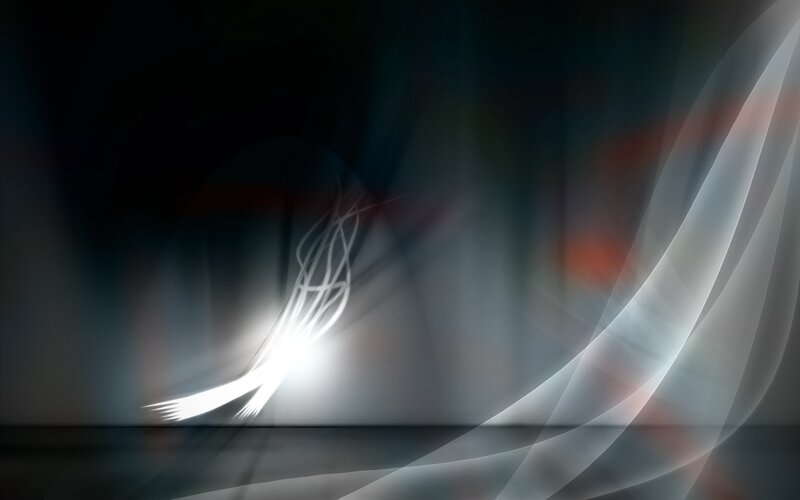 Abstract Light Streaks — White, Dramatic, Digital Art