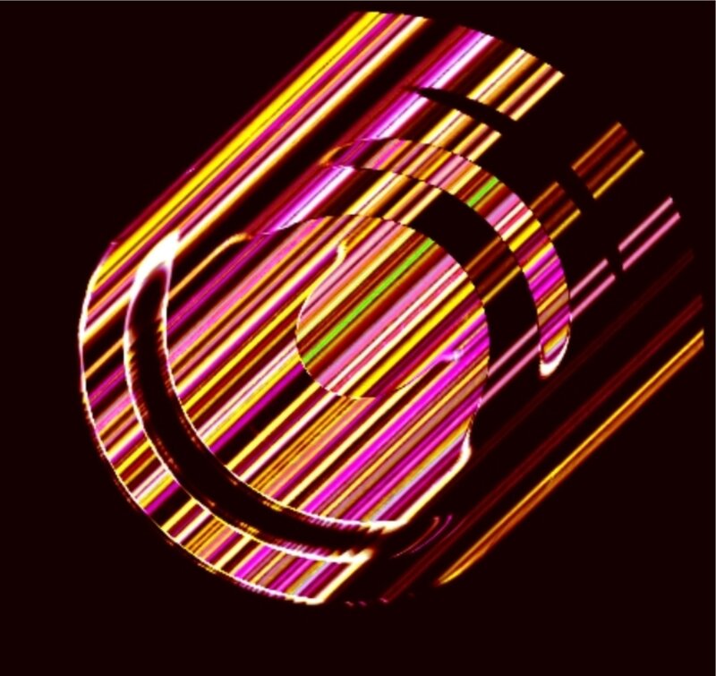 Abstract Light Streaks — Yellow, Dynamic, Digital Art, Lines