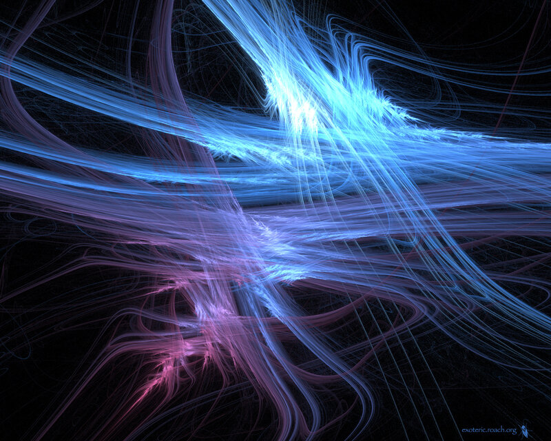 Abstract light stream patterns