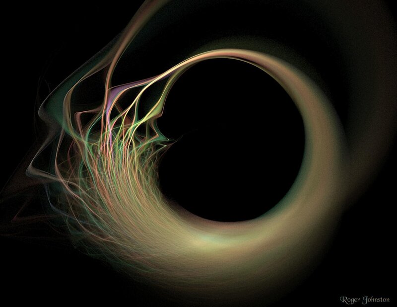 Abstract light swirl