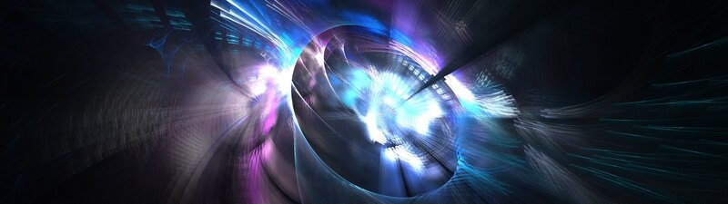 Abstract Light Swirl — Blue, Dramatic