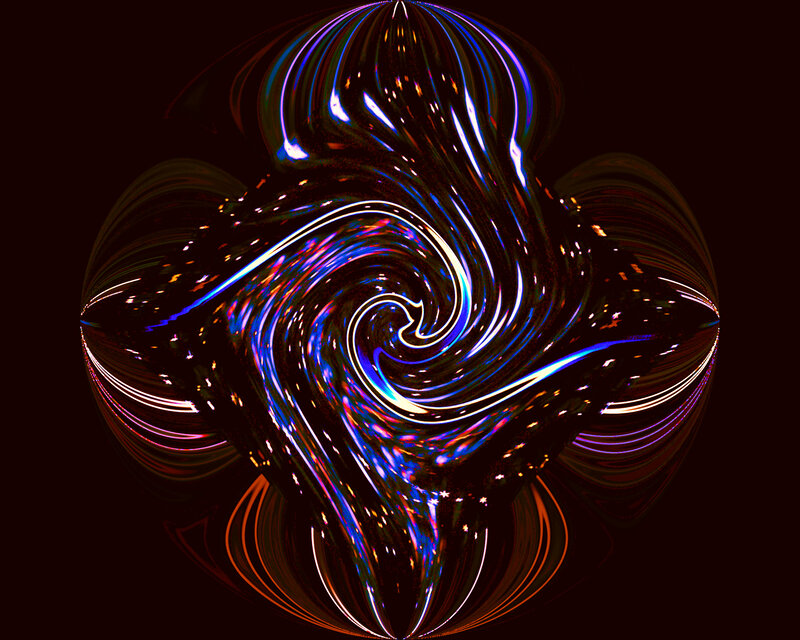 Abstract Light Swirl — Blue, Dynamic