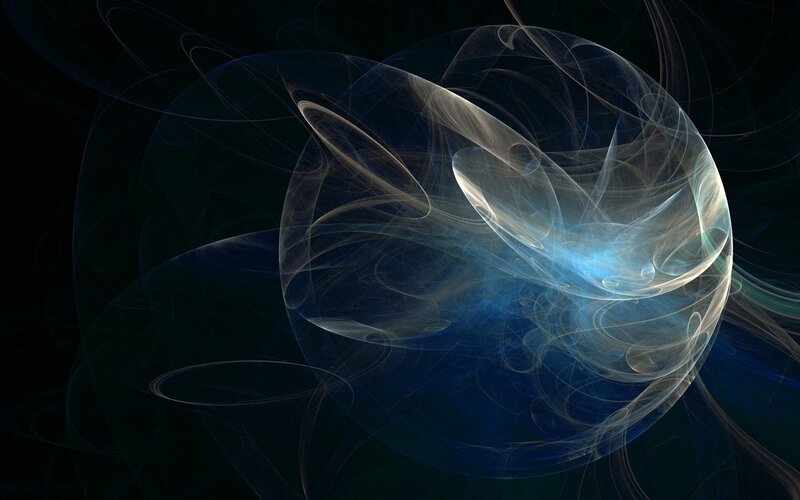 Abstract Light Swirl — Blue, Ethereal