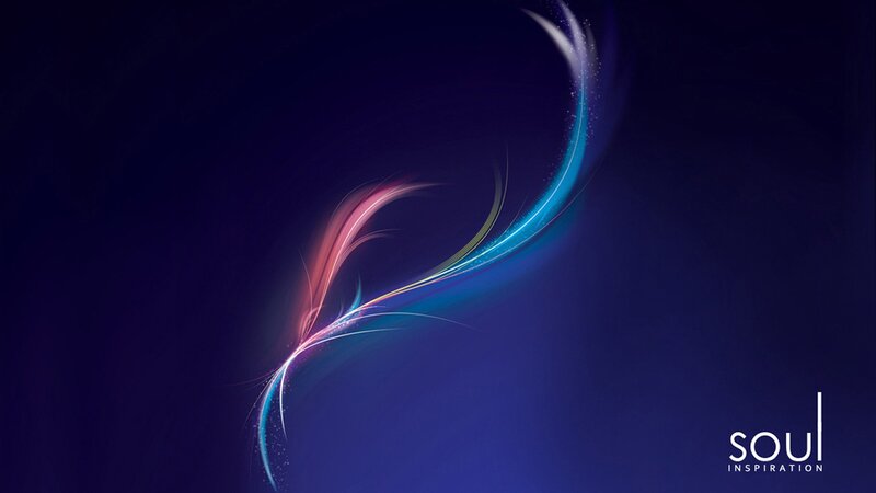 Abstract Light Swirl — Blue, Serene, Night