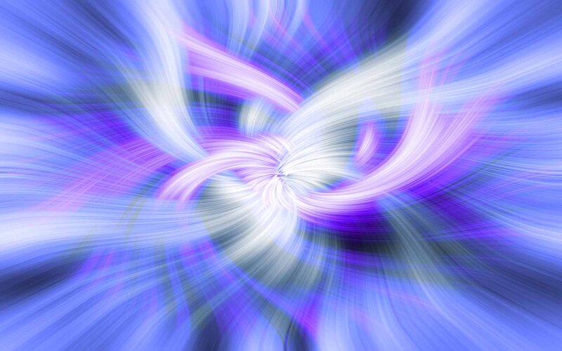 Abstract Light Swirl — Blue