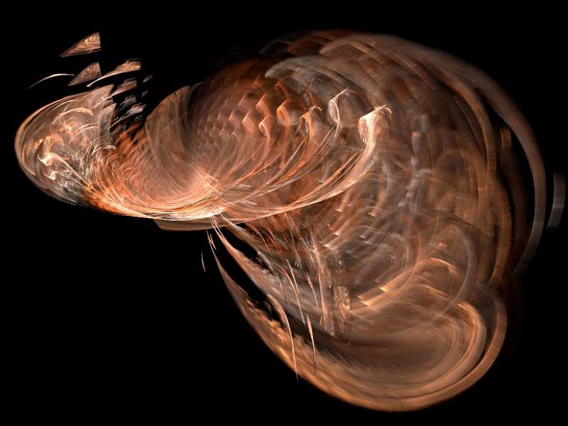 Abstract Light Swirl — Brown