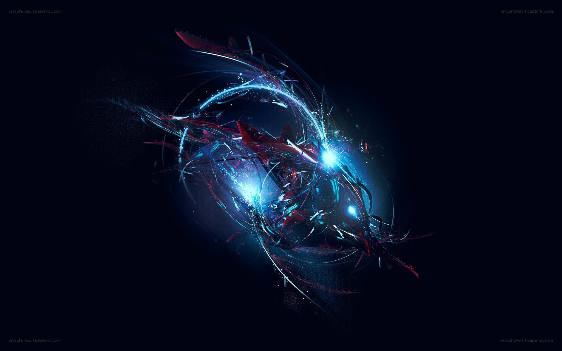 Abstract light swirl design