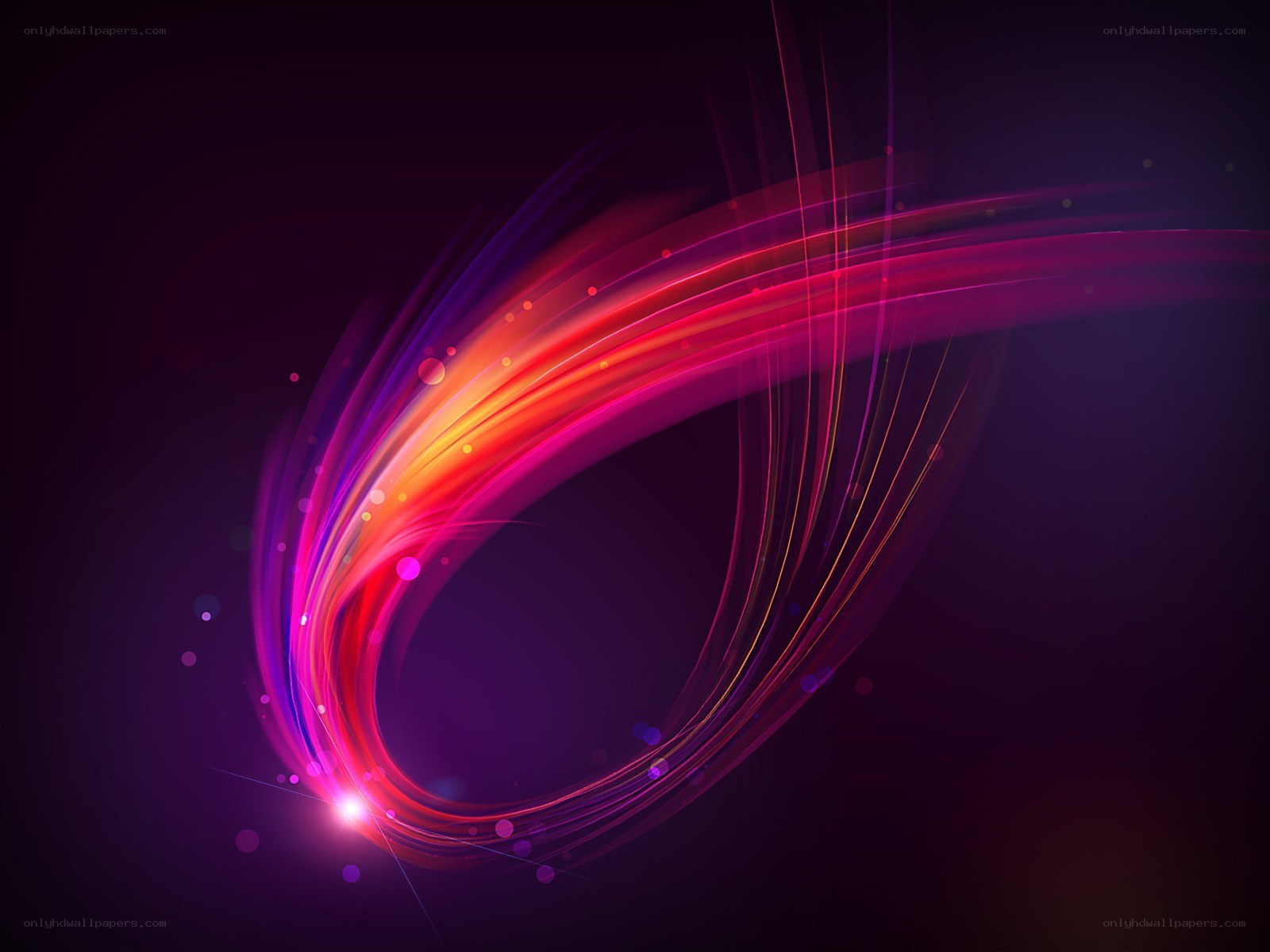 Abstract light swirl design