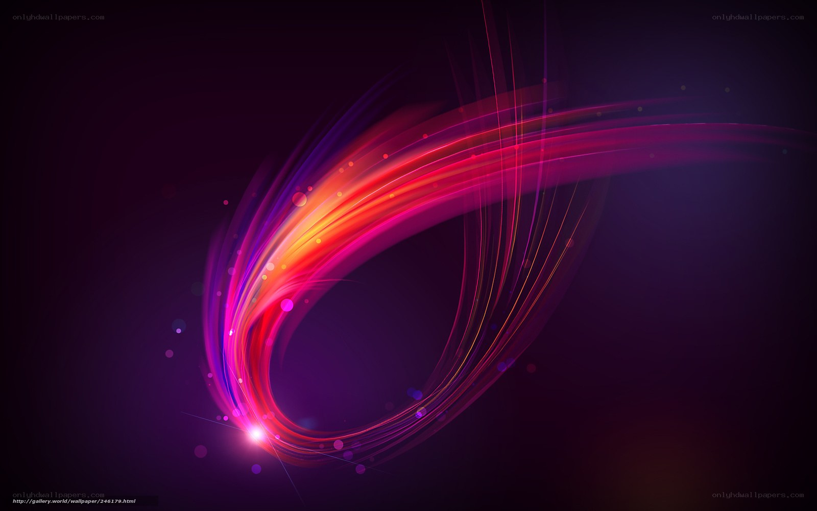 Abstract light swirl design
