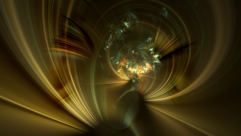 Abstract Light Swirl — Gold