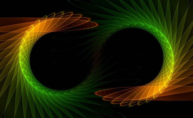 Abstract Light Swirl — Green, Dynamic