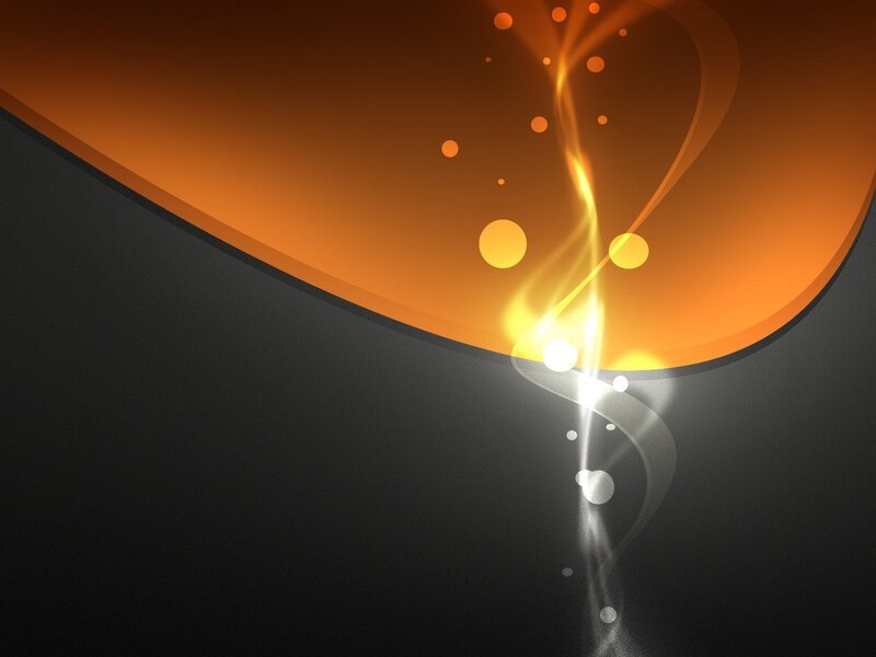 Abstract Light Swirl — Orange, Dramatic, Digital Art