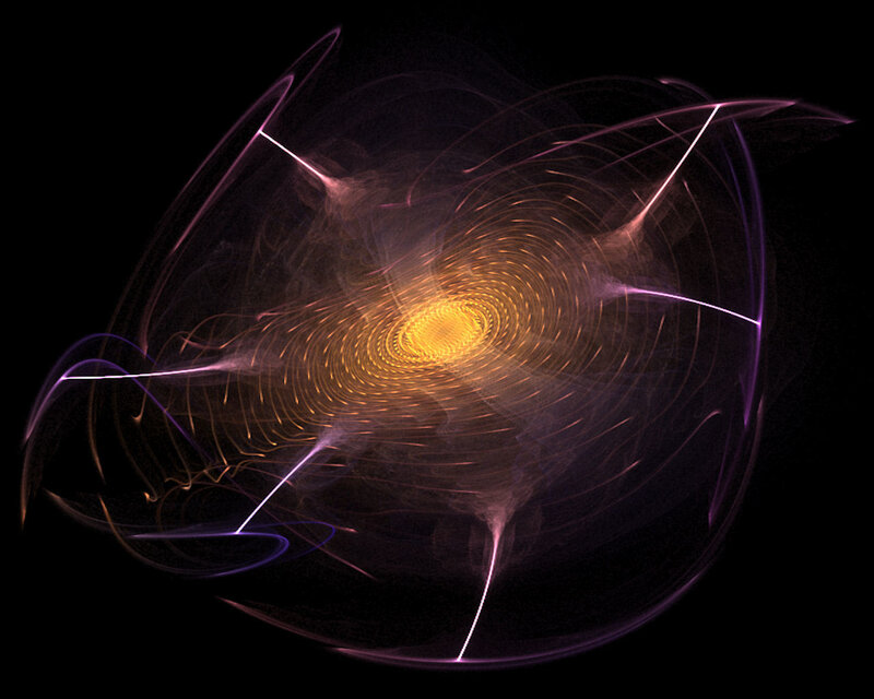 Abstract light swirl pattern
