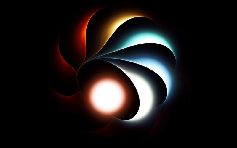 Abstract light swirl pattern