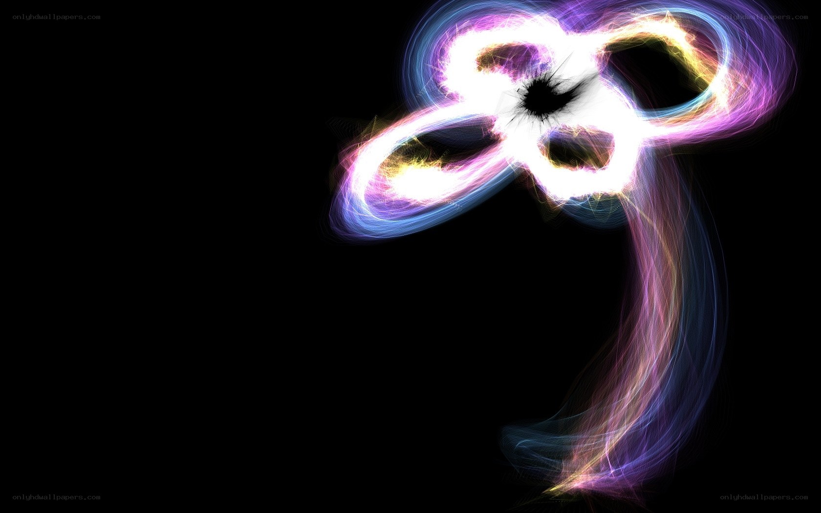 Abstract light swirl pattern