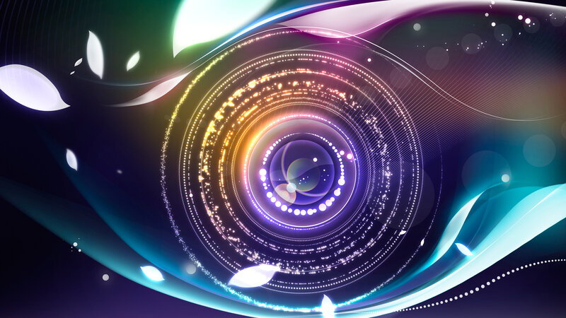 Abstract Light Swirl — Purple, Dynamic, Digital Art