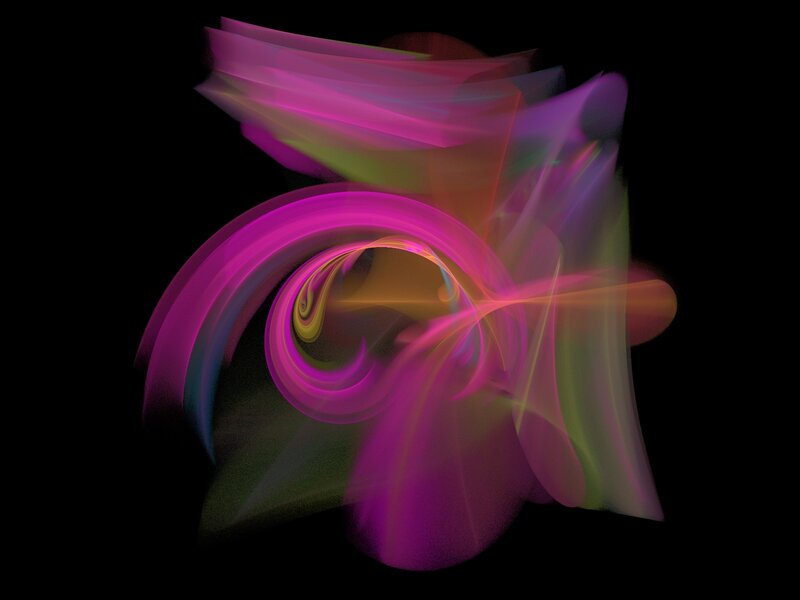 Abstract Light Swirl — Purple